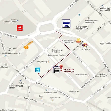 Апартаменты Sol Center Lloret *